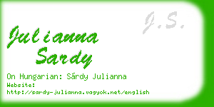julianna sardy business card